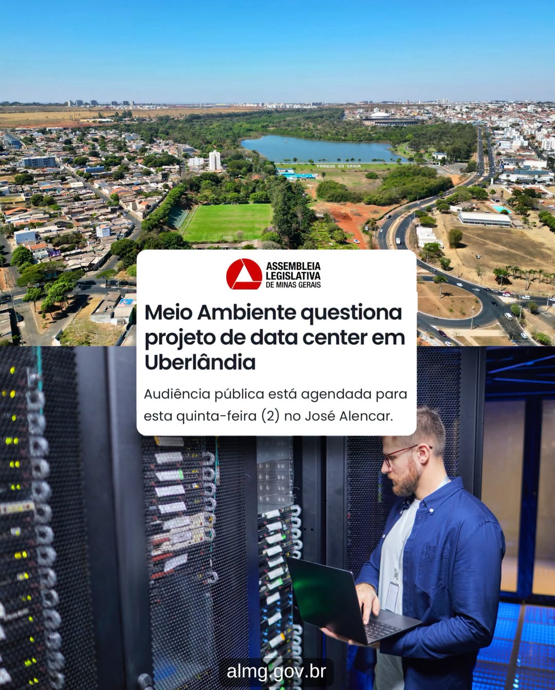 Audiência Pública: Impactos da instalação de Data Centers em Uberlândia, 02.07 às 10h na ALMG